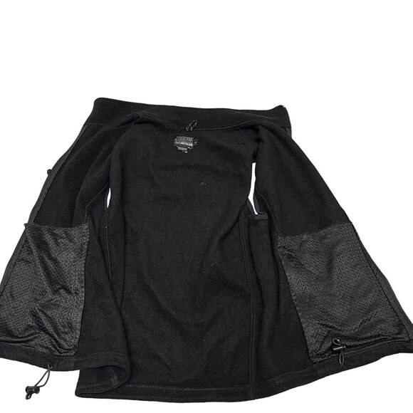 J Crew Vest Mens L Black Fleece VTG USA 90s Full Zip Multiglisse Transitional - Picture 5 of 10
